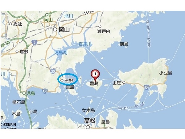 香川県にあるアートの島、豊島にツーリングに行きたい（＾ω＾）